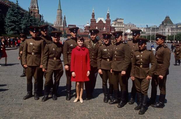 Мирей Матье в Москве. 1967 ретро фото, фотт, это интересно