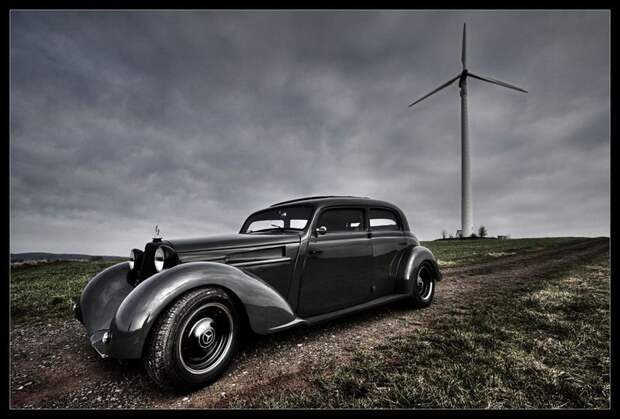 Hot Rod на базе раритетного Mercedes 170S (11 фото)