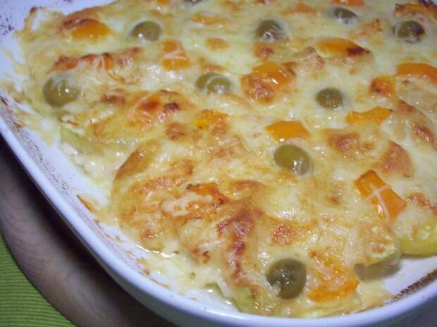 запеканка из кабачков с курицей