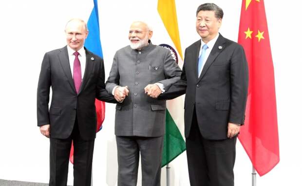 Встреча лидеров России, Индии и Китая. 28 июня 2019 года, Осака