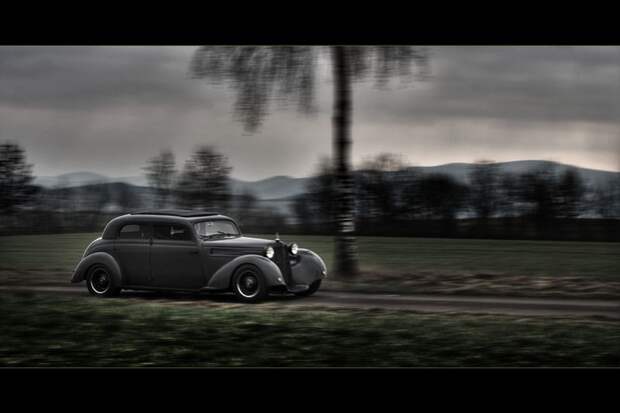 Hot Rod на базе раритетного Mercedes 170S (11 фото)