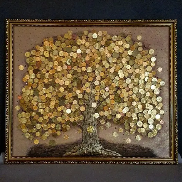 Дерево из монет