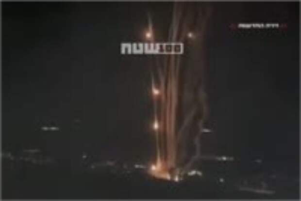 Огневой вал ПВО Израиля по иранским ракетам сняли на видео