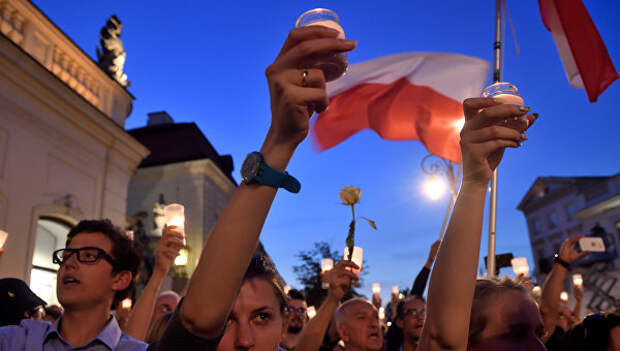 Протесты в Варшаве. Архивное фото