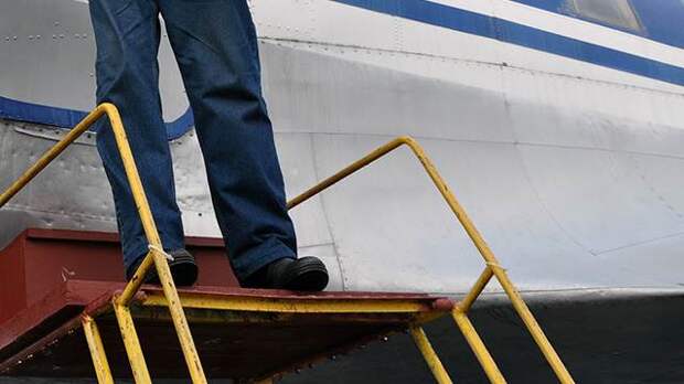 Стремянка "помяла" пассажирский самолет в Домодедово