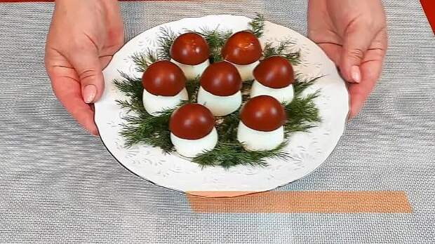 Яйца фаршированные Боровички. Оригинальная закуска на праздник 15