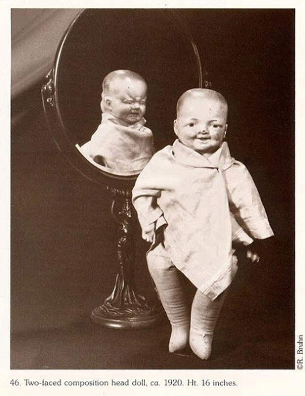 Кукла с двумя лицами, ок. 1920.