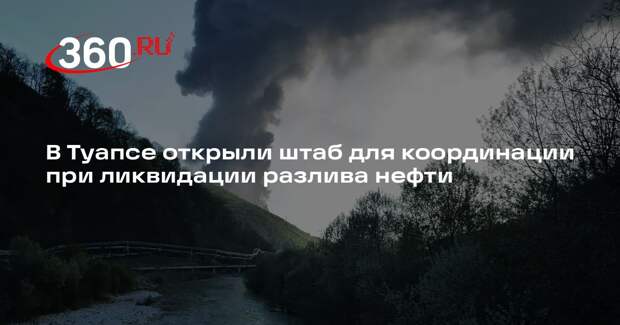 В Туапсе открыли штаб для координации при ликвидации разлива нефти