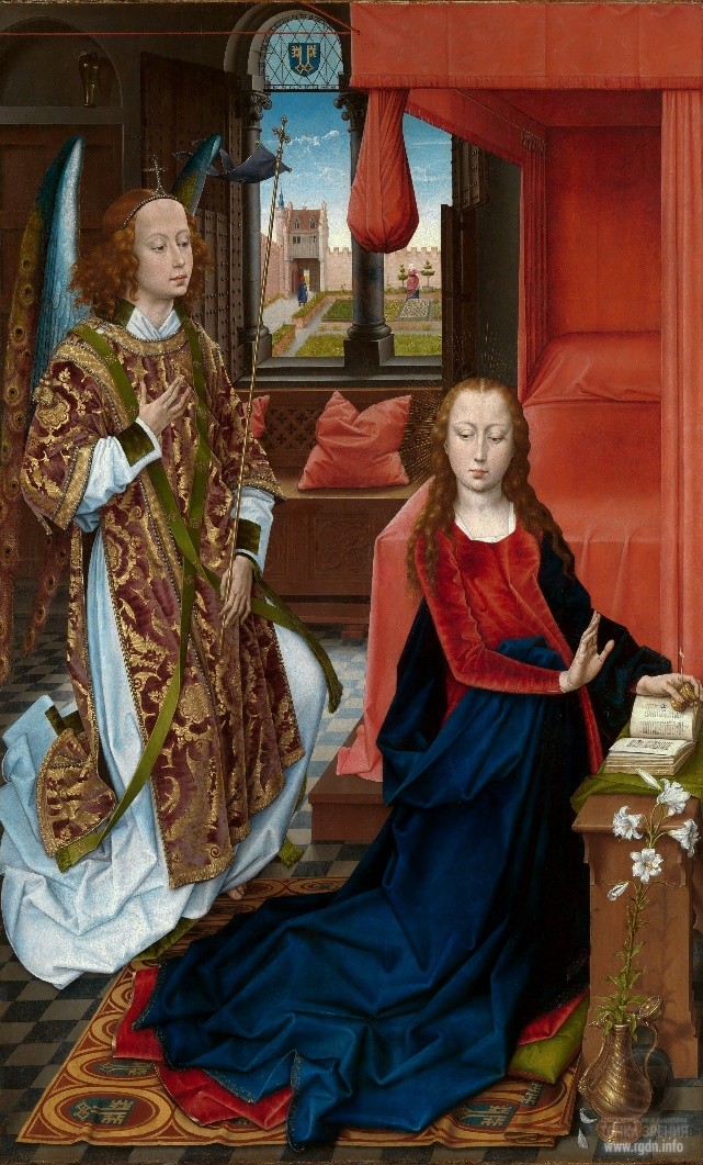 Мемлинг, Ганс » Благовещение (1465-1475) Мемлинг, Ганс » Благовещение (ок.1480-1489)  (Нью-Йорк, Метрополитен) 