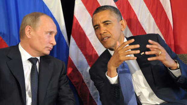 Владимир Путин и Барак Обама, архивное фото