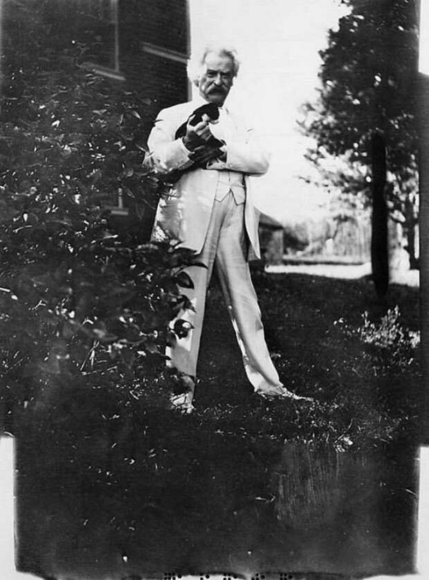 Оказывается, Марк Твен был ещё тем кошачьим папочкой Марк Твен, животные, знаменитости, кошка, люди, факты