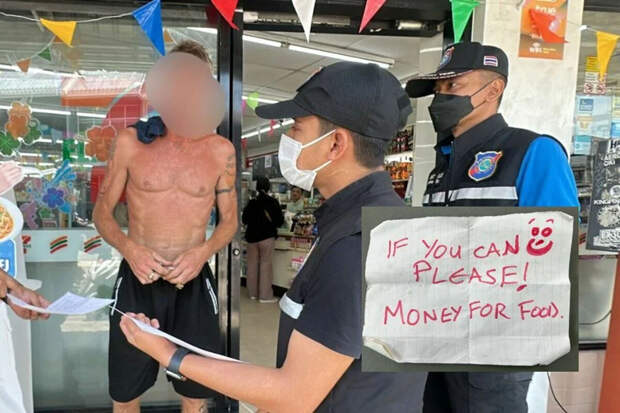 В Таиланде арестовали британского туриста, который занимался попрошайничеством