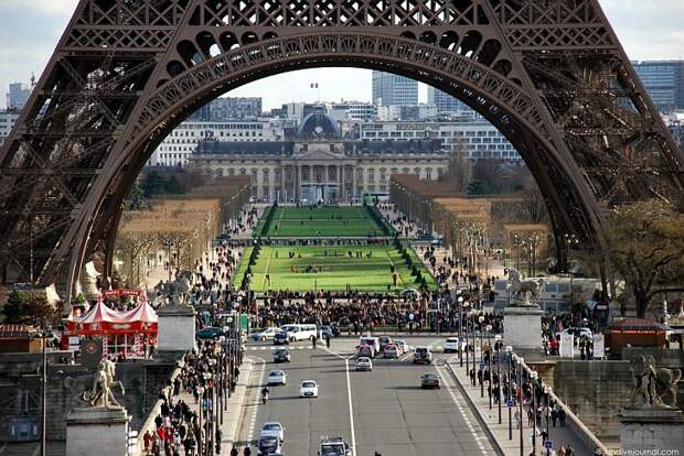ПУТЕШЕСТВИЯ. Виды Парижа с высоты Эйфелевой башни