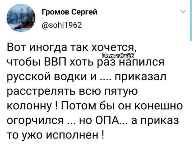 Политические комментарии из инета