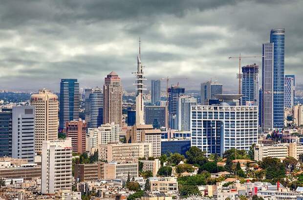 Похоже на современный мегаполис США. Но это высокотехнологичный Тель-Авив. Израиль, красиво, красивые места, природа, страны, страны мира, фото, фотограф