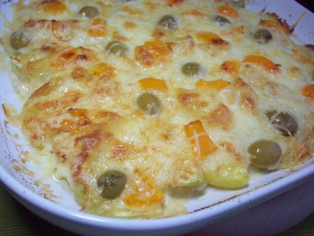 запеканка из кабачков с курицей