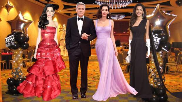 Образы Амаль Клуни на красной дорожке