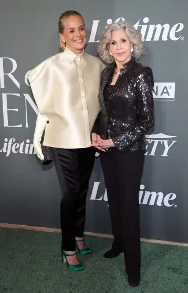 Шэрон Стоун и Джейн Фонда