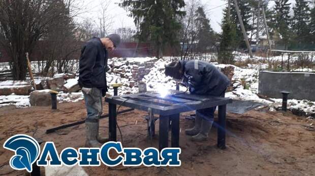 Фундамент под дом в п.Ульяновка, Тосненский район, с отдельным фундаментом под печь