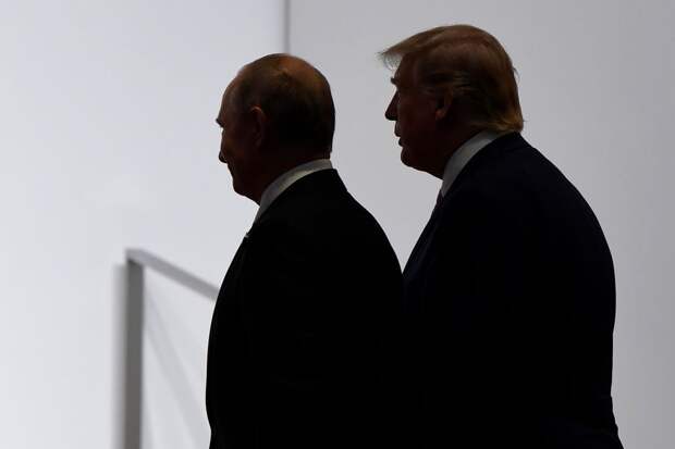 Владимир Путин и президент США Дональд Трамп
