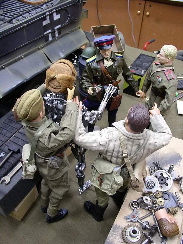 куклы, миниатюра, терминатор