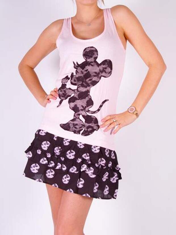 Iceberg Trendy Mickey Mouse Dress - Pink