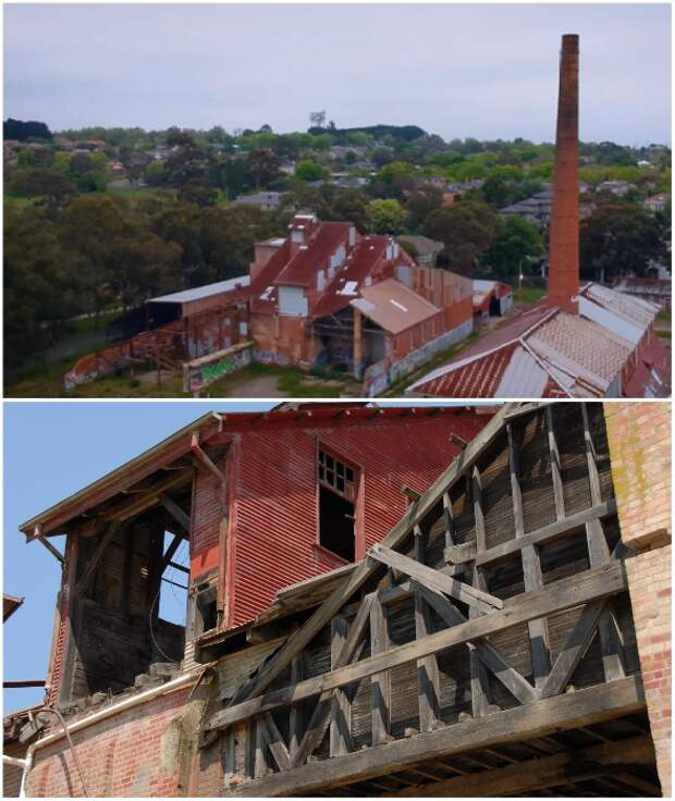 Старинный завод, более 100 лет выпускавший кирпичи, превратился в «заброшку» (Box Hill Brickworks, Мельбурн).