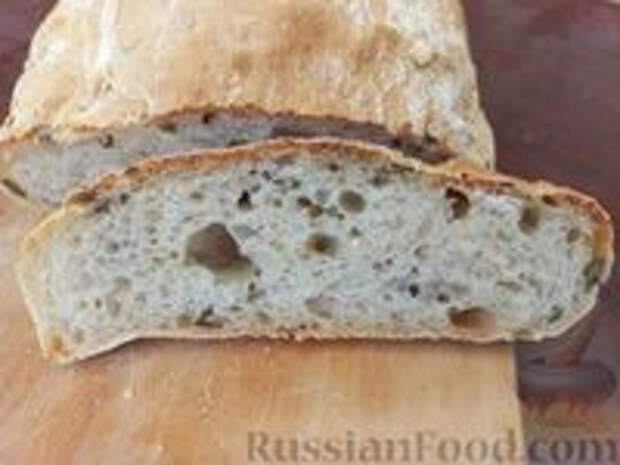 Фото к рецепту: Чиабатта с оливками