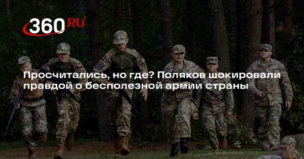 Замглавы Минобороны Польши признал бесполезность армии страны