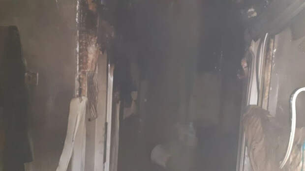 Пожар в двухквартирном доме / Фото: ГУ МЧС по Алтайскому краю