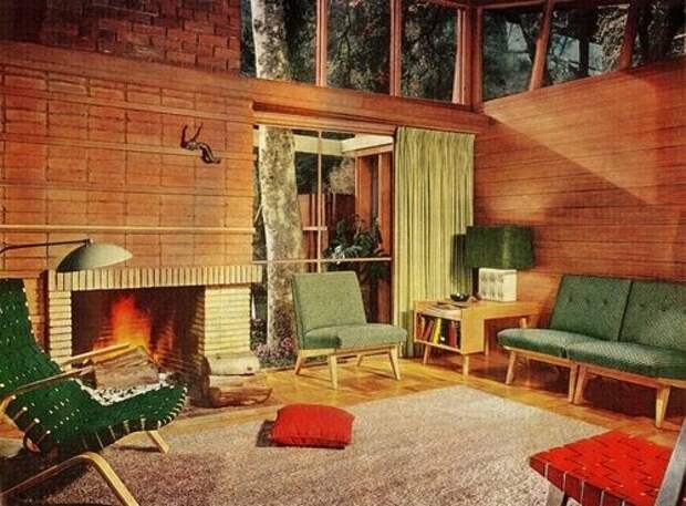 1951. Дизайн гостиной