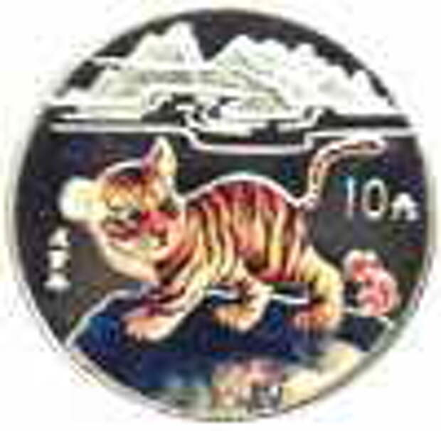 China color tiger coin