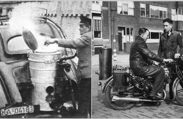 Когда машины ездили на дровах: 18 фото удивительных дровомобилей