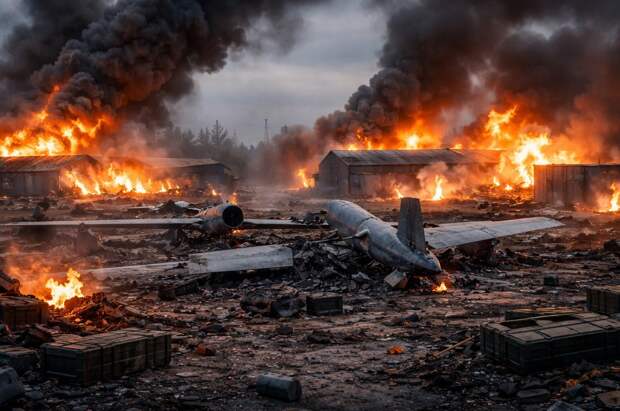 Полигон с секретным оружием выжжен под Киевом после мощного удара