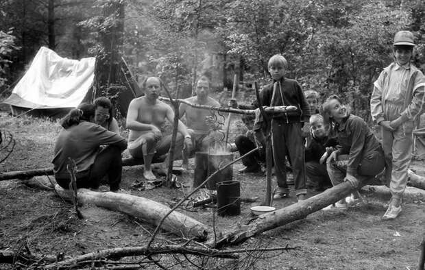 Советская семья в походе СССР, история, фотографии