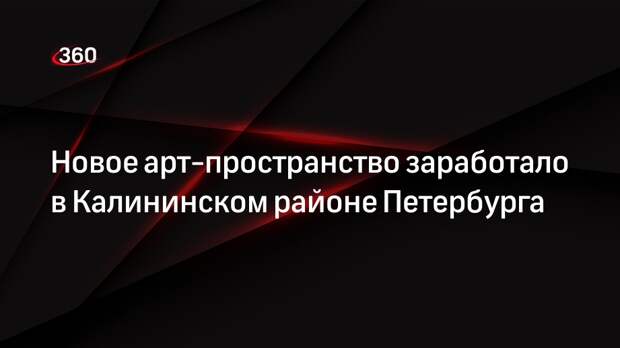 Новое арт-пространство заработало в Калининском районе Петербурга