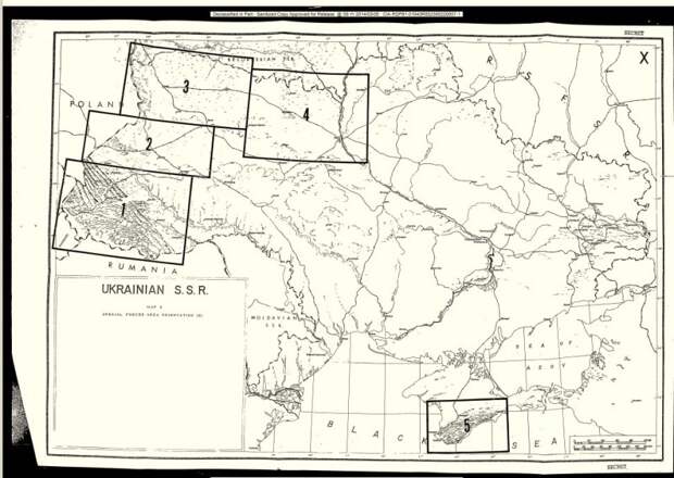 Карта зон специальных сил из доклада ЦРУ