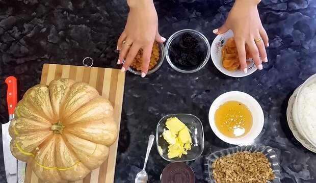 каша в тыкве в духовке