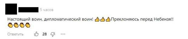 Россияне призвали Путина выдать Небензе награду за победу над украинским дипломатом в ООН