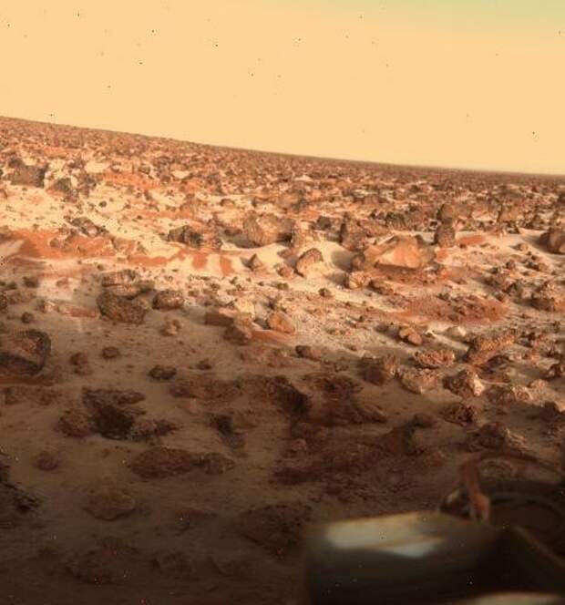 Сезонный лёд на Марсе. Снимок аппарата “Викинг-2″, 7 июня 1979 года. история, события, фото
