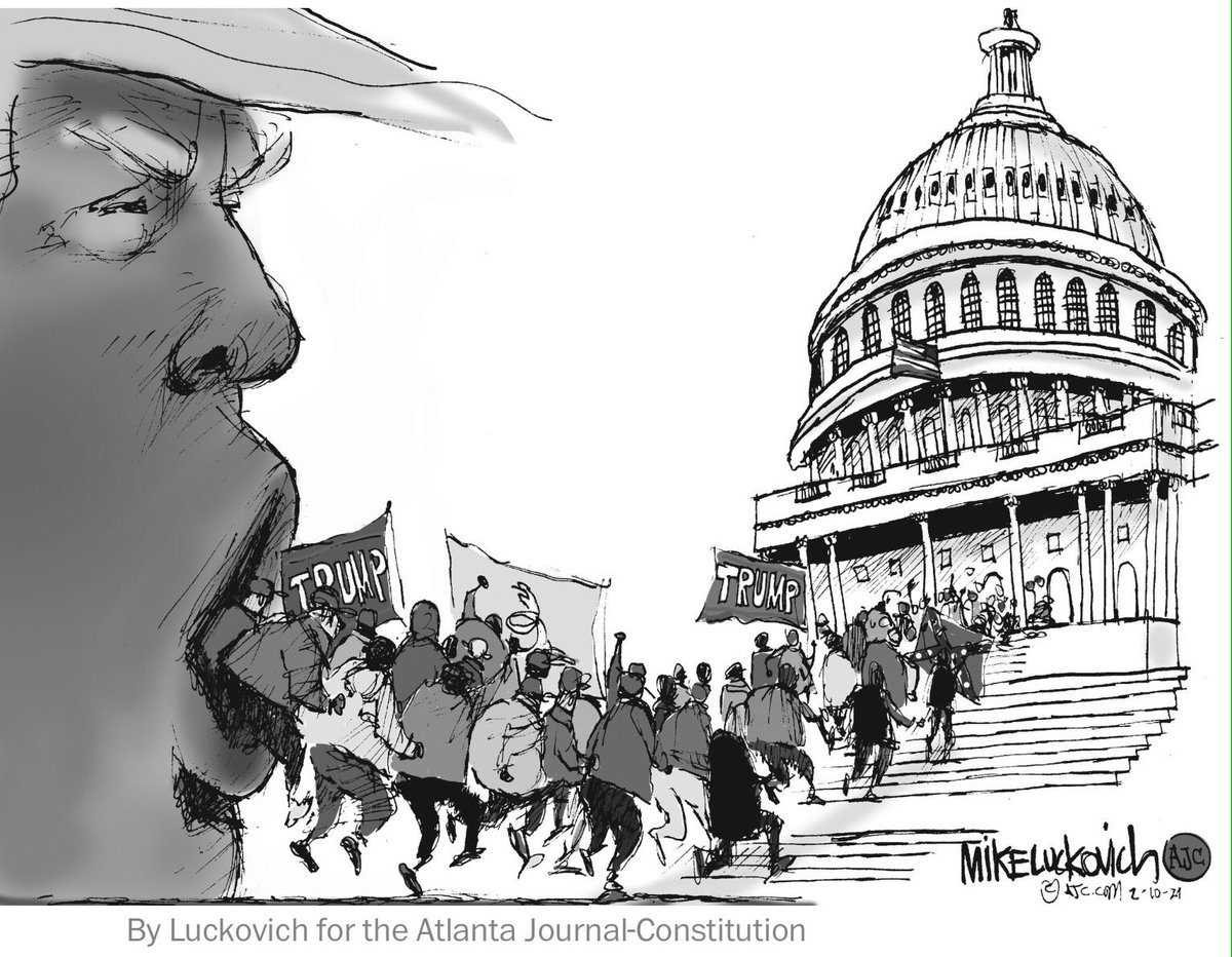 Провал импичмента Трампа в карикатурах
