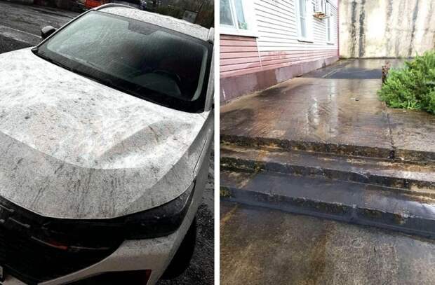 Кадры экологической катастрофы в Туапсе