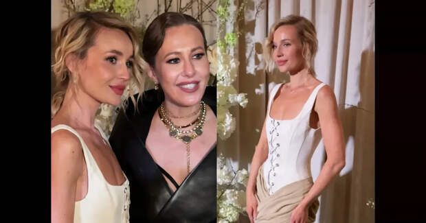 Мини-платье с корсетом, Ксения Собчак, Пелагея, Сергей Лазарев и Николай Басков среди гостей: Полина Гагарина отметила 39-летие