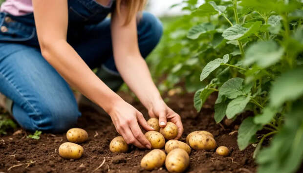 Без жуков, без сорняков, без лопаты: дачники в шоке от метода посадки картошки, который работает сам