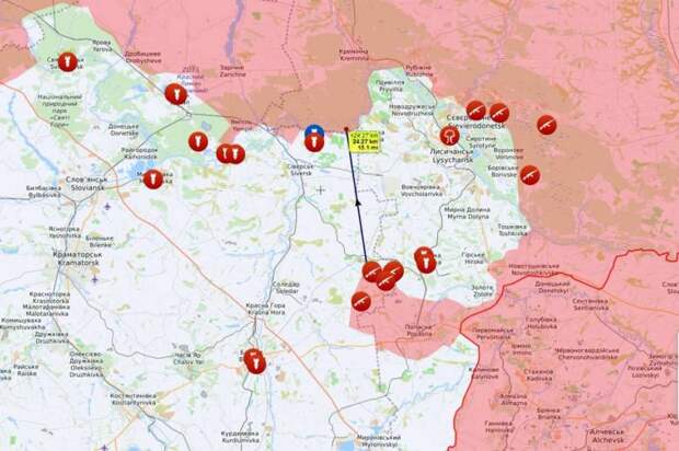 Российская армия начала замыкать первый «котёл» на Донбассе