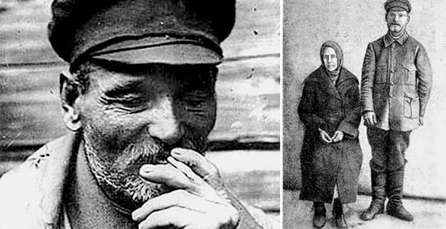 Василий Комаров и его жена перед расстрелом