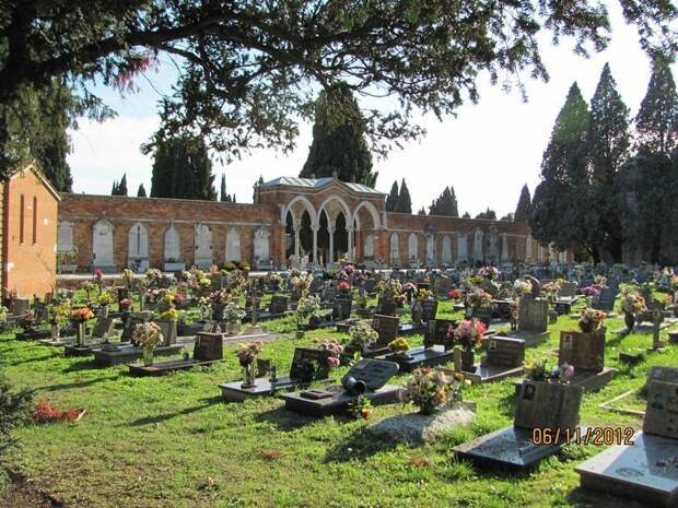 Русские могилы на "острове мертвых" в Венеции путешествия, факты, фото