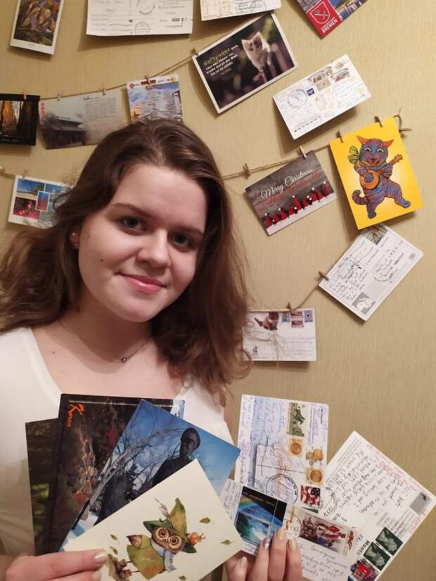 Екатерина Еремина и ее коллекция открыток/ из личного архива