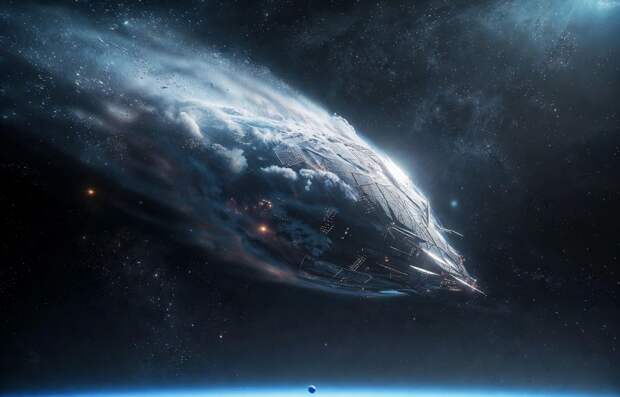 На новых снимках «инопланетного корабля» зафиксировали две струи