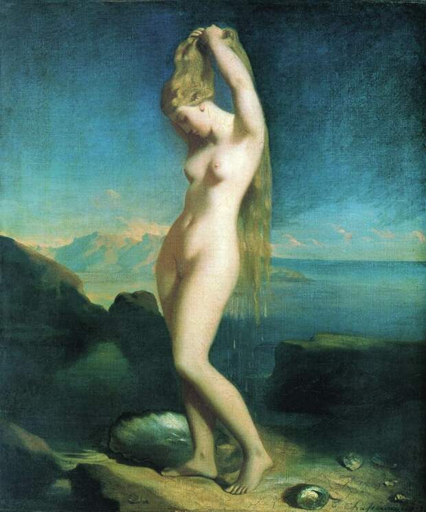 Теодо Шассерио - Венера Анадиомена, 1835г